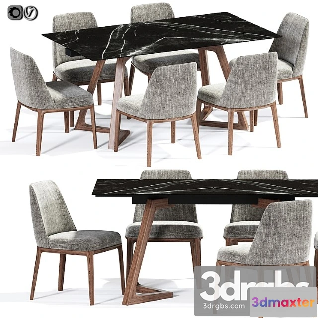970276 - Poliform Sophie Dining Chair Set 02