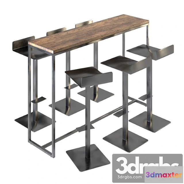 970284 - Polly Bar Stools Bar Table