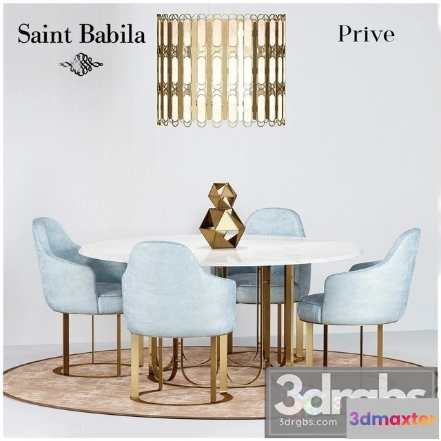 970348 - Prive Saint Babila Table and Chair