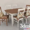 970356 - Provence White Table and Chair