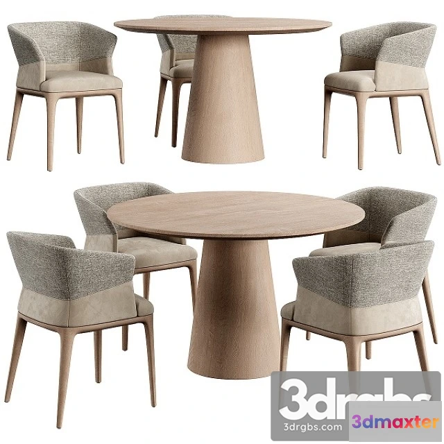 970360 - Quad Chair Konyshev Dinning Set