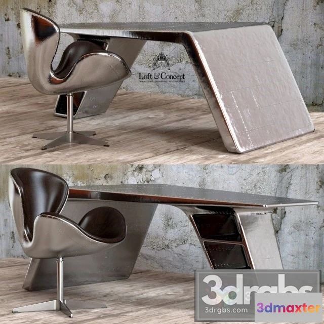 970418 - RH Aviator Desk and Chair