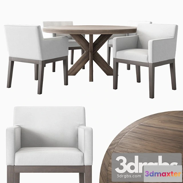 970438 - RH Morgan Track 1960s French Dining Set