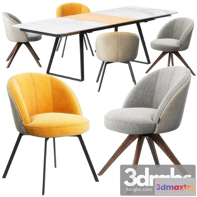 970470 - Rolf benz 629 chair set 2