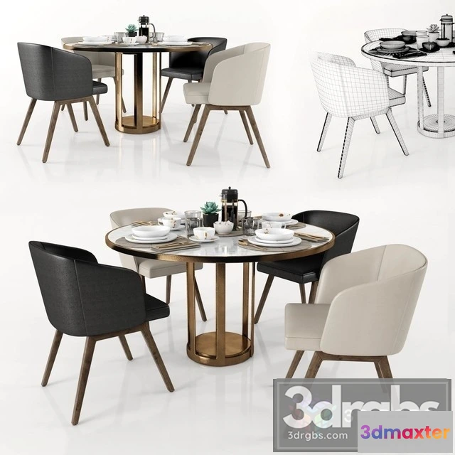 970482 - Round Dining Set 5