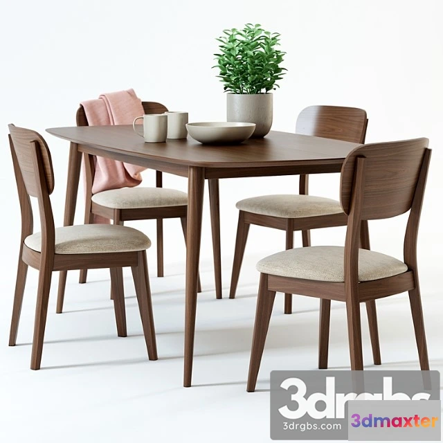 970548 - Scandinavian Designs Juneau Dining Table Juneau Dining Chair