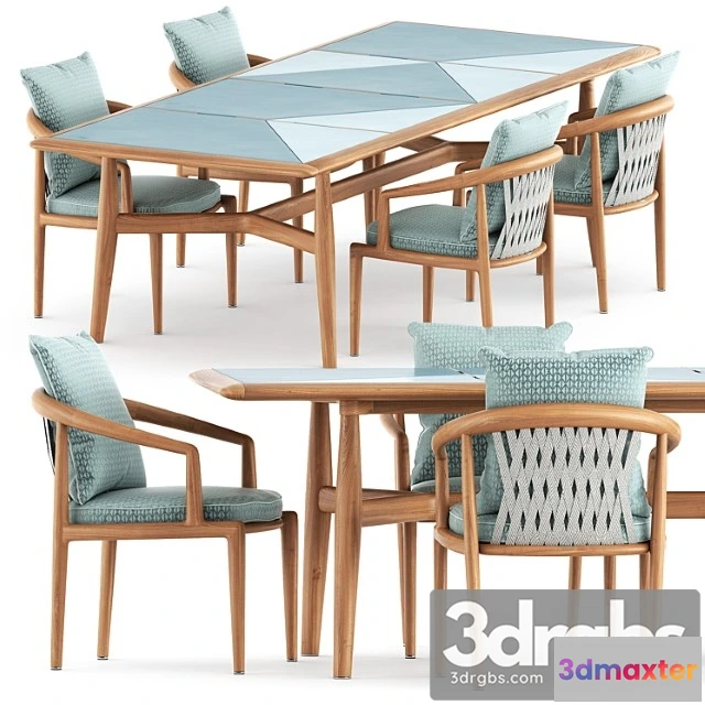 970582 - Secret Garden Chair And Table By Poltrona Frau