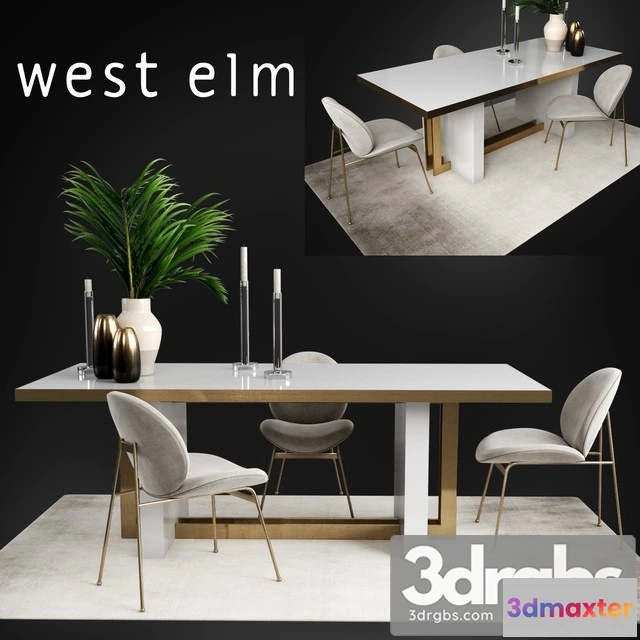 970826 - Table and Chair West Elm Collections
