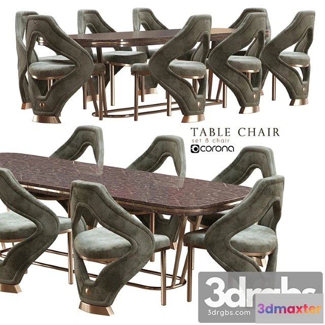 970866 - Table Chair Modern 1