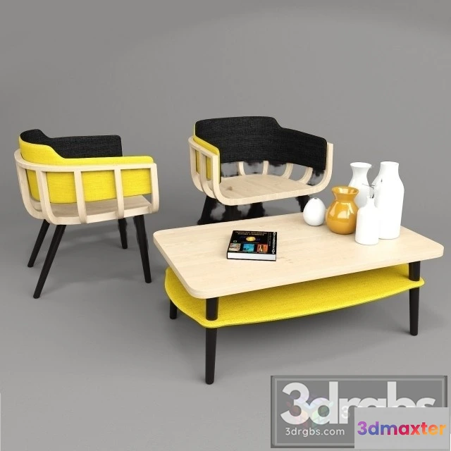 970946 - The Frame Armchair and Table