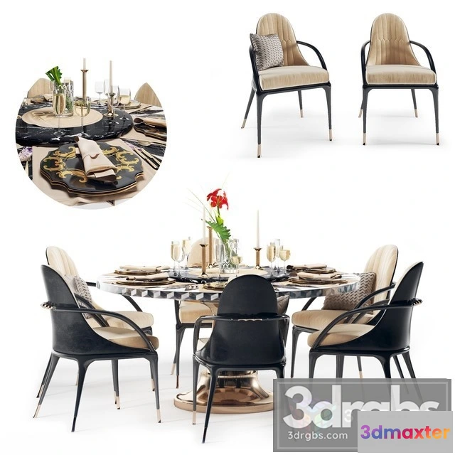 971106 - Visionnaire Jera Table and Chair