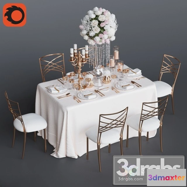 971154 - Wedding Table 6 Persons 3