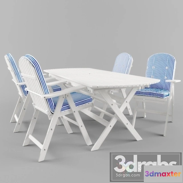 971228 - White Outdoor Funiture