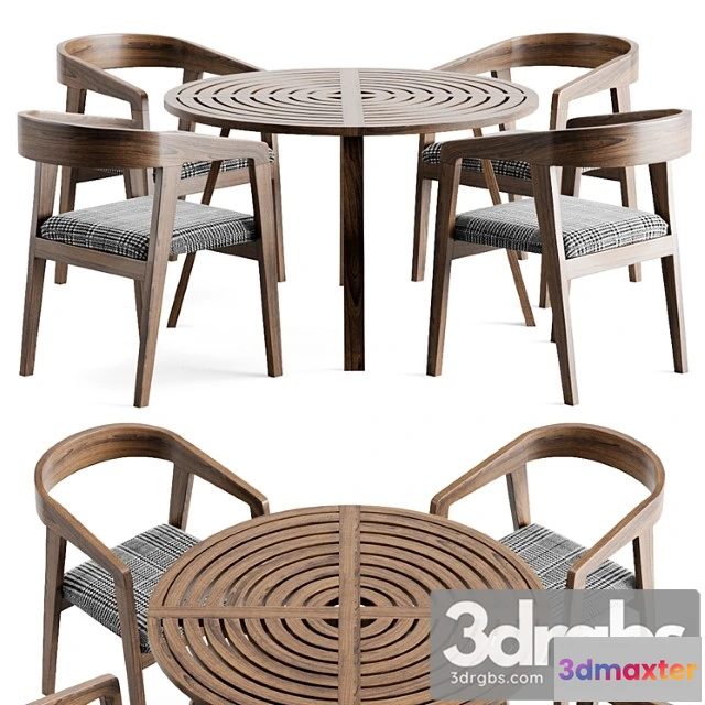971252 - Wood table chair 2