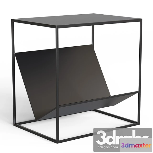 1039006 - Bedside table with magazine stand, hiba