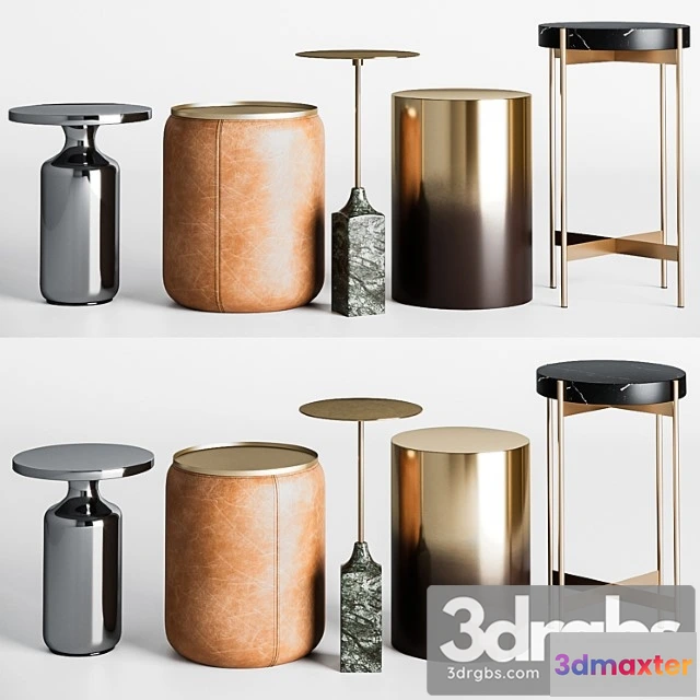 1039138 - Cb2 side round tables set