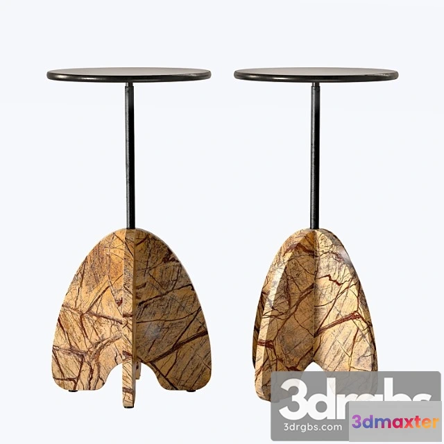 1039140 - Cb2 spazio brown marble side table