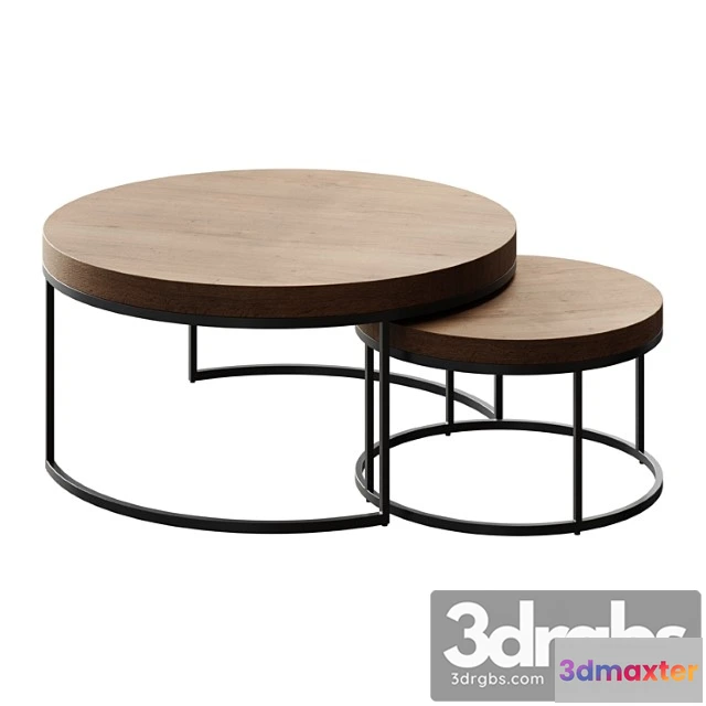 1039322 - Coffee table malcolm round nesting coffee tables coffee table