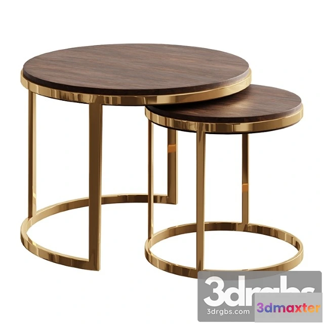1039380 - Coffee table table twins gold coffee table
