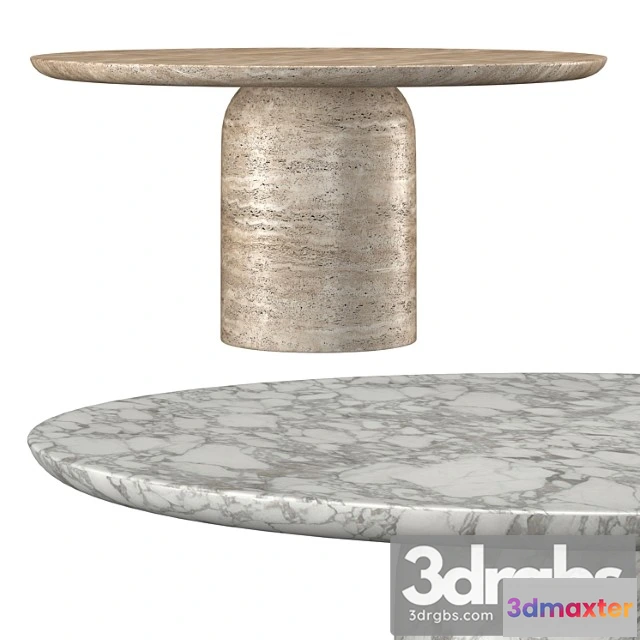 1039480 - Cupola carved round dining table