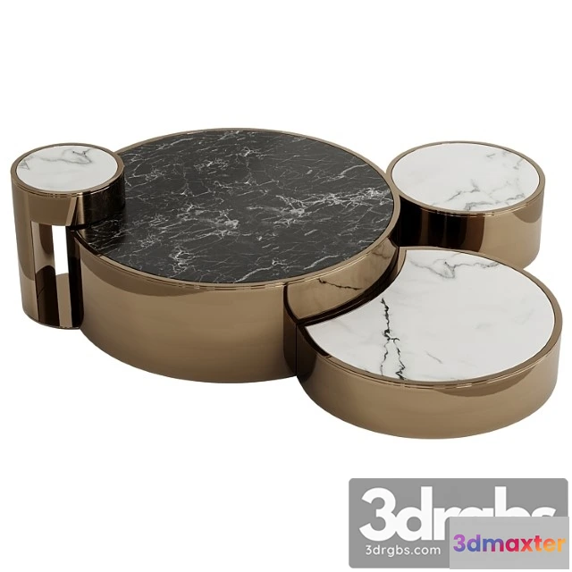 1039730 - Fendi constellation & constellation marble coffee table