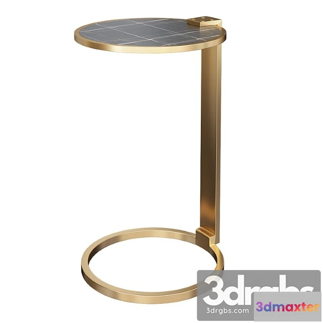 1039768 - Franz shagreen round cocktail side table