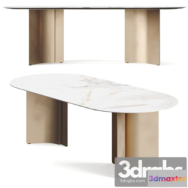 1039806 - Giulio marelli wave rectangle dining table
