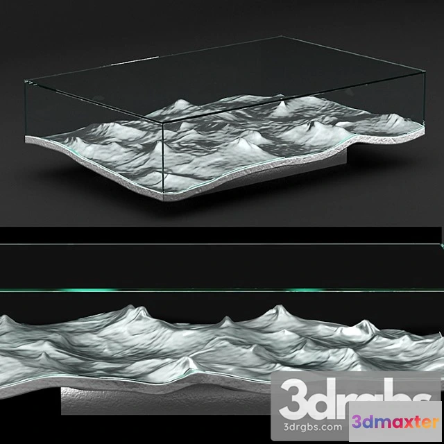 1040112 - Liquid aluminum low table
