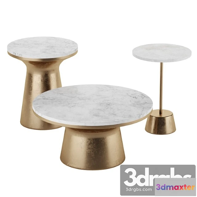1040188 - Marble topped pedestal side table west elm