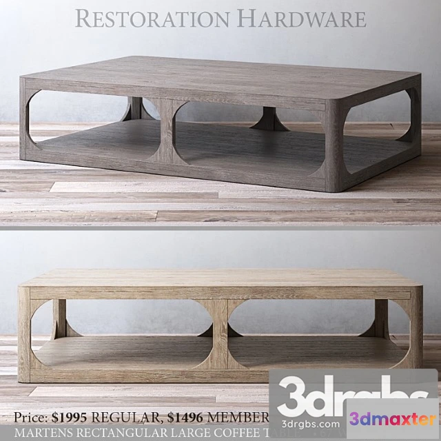 1040192 - Martens rectangular large coffee table