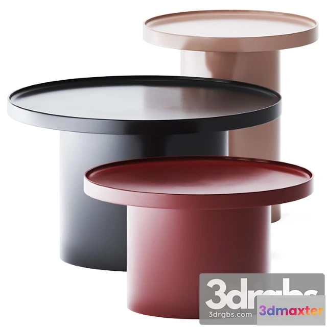 1040260 - Metal round plateau coffee table by bolia