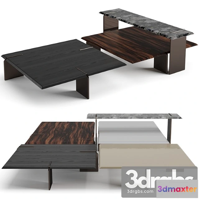 1040314 - Minotti keel square coffee tables set