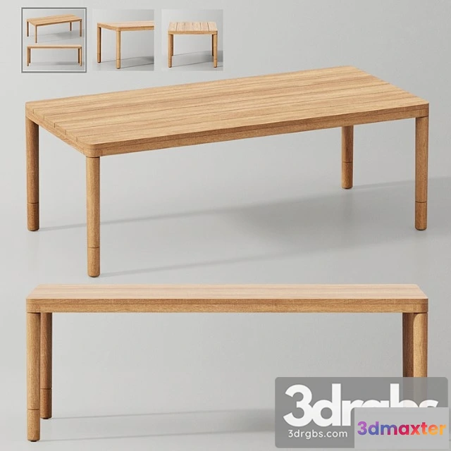 1040326 - Miramar teak dining table