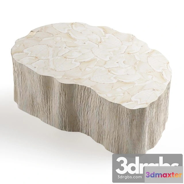 1040446 - Palecek camilla fossilized clam coffee table