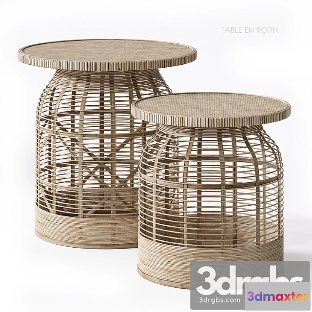 1040582 - Rattan side table madam stoltz