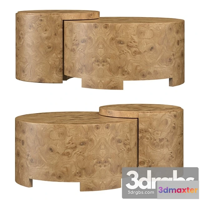 1040622 - Rondel burl wood veneer