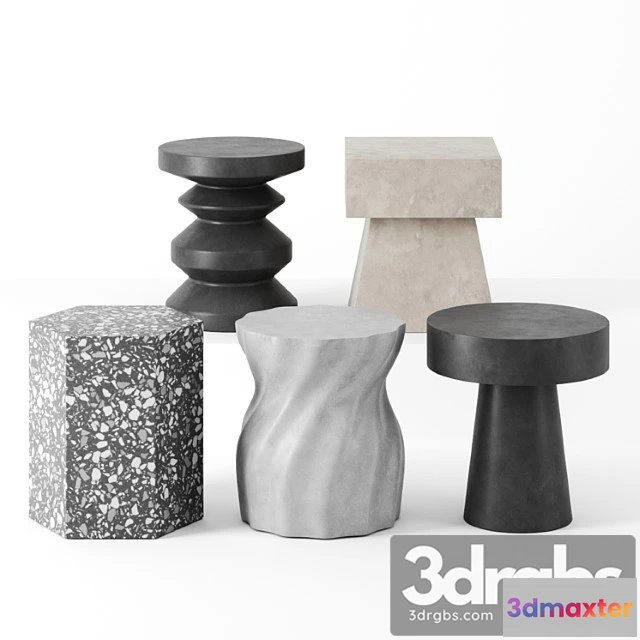 1040666 - Sculptural side tables