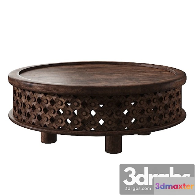 1041076 - West elm carved wood coffee table
