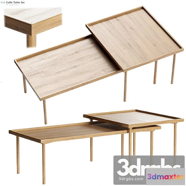 1041162 - Zara home - oak coffee table decoration set