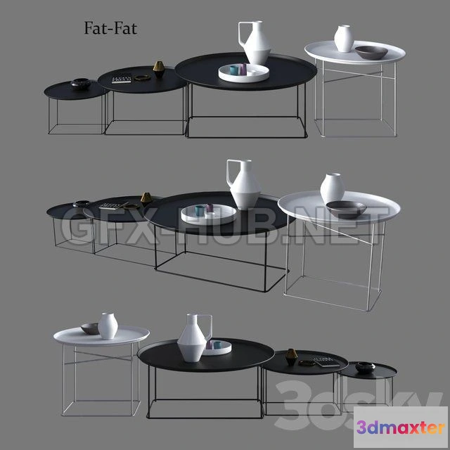 1073236 - B  B Italia Maxalto Coffee Small Tables Fat-Fat - 206793