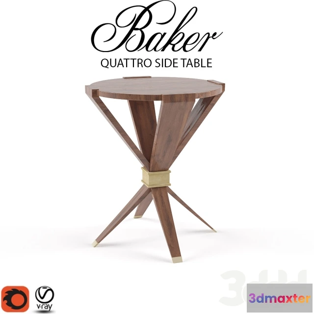 1073404 - Baker Furniture - Quattro Side Table - 206961