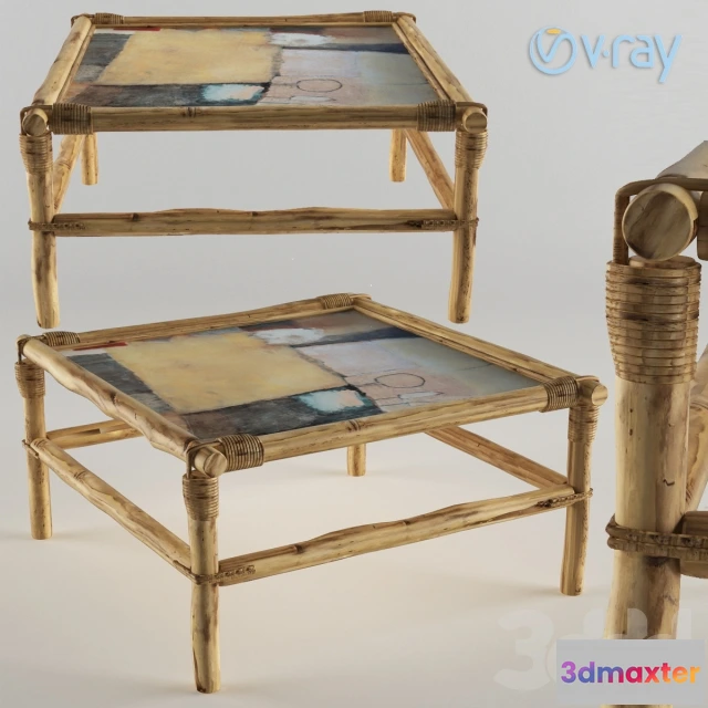 1073464 - Bamboo coffee table - 207021