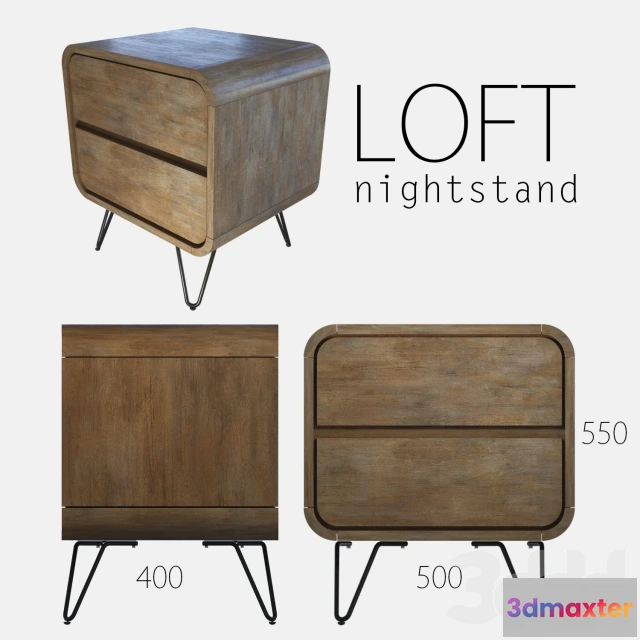 1074370 - bedside table loft - 207927