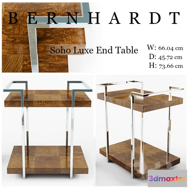 1074552 - BERNHARDT Soho Luxe End Table - 208109
