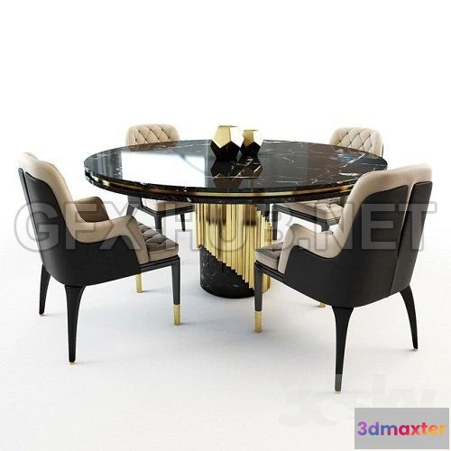 1076666 - Charla chair and Littus table 3d Model - 210223