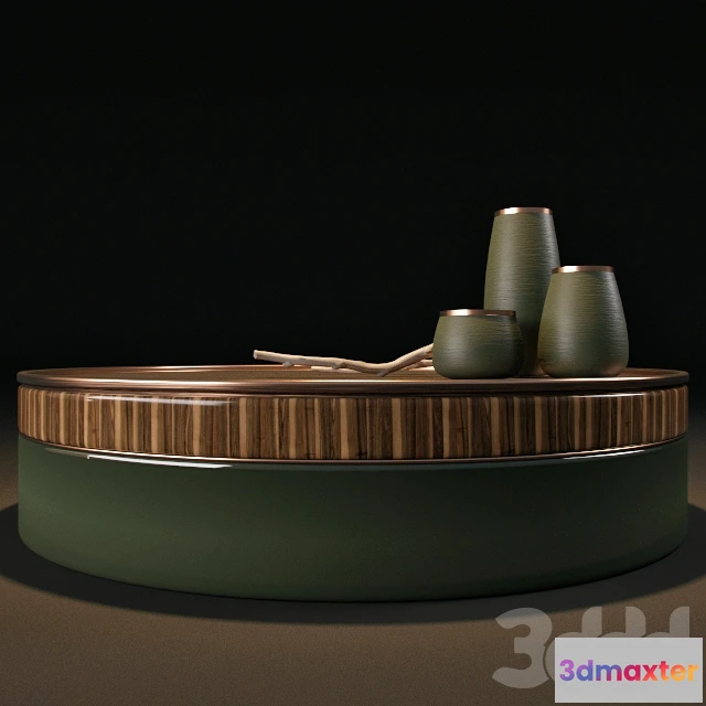 1077460 - Coffee table and vases - 211017