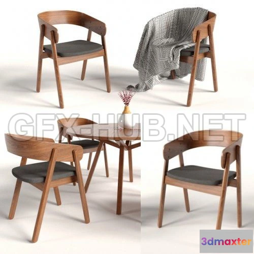 1077882 - Cosmorelax Set chair and table 3d model - 211439