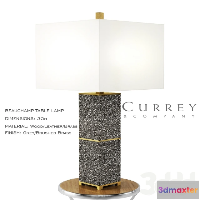 1078086 - Currey  Company Beauchamp Table Lamp - 211643