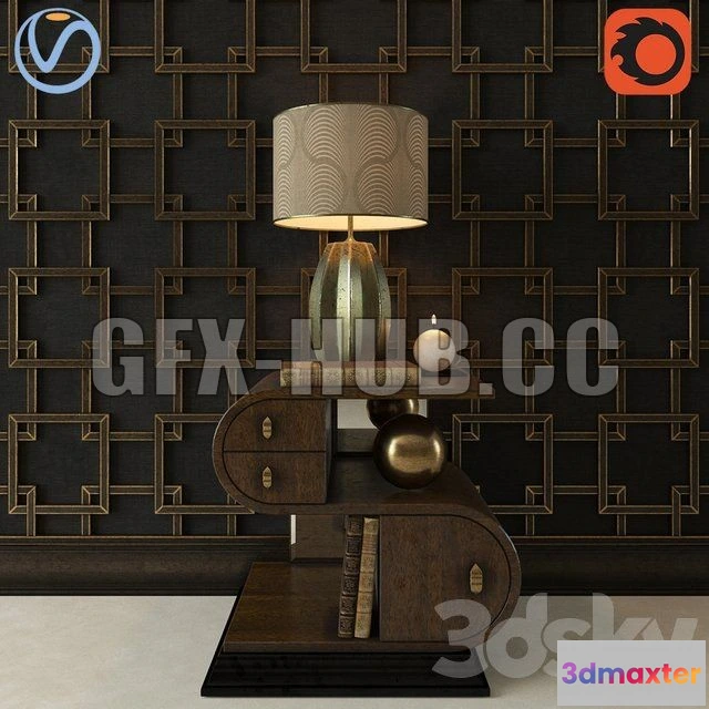 1078702 - Decorative set with bedside tables - 212259