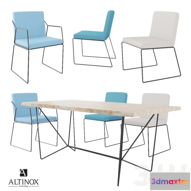 1079074 - Dining table and chairs Altinox - 212631